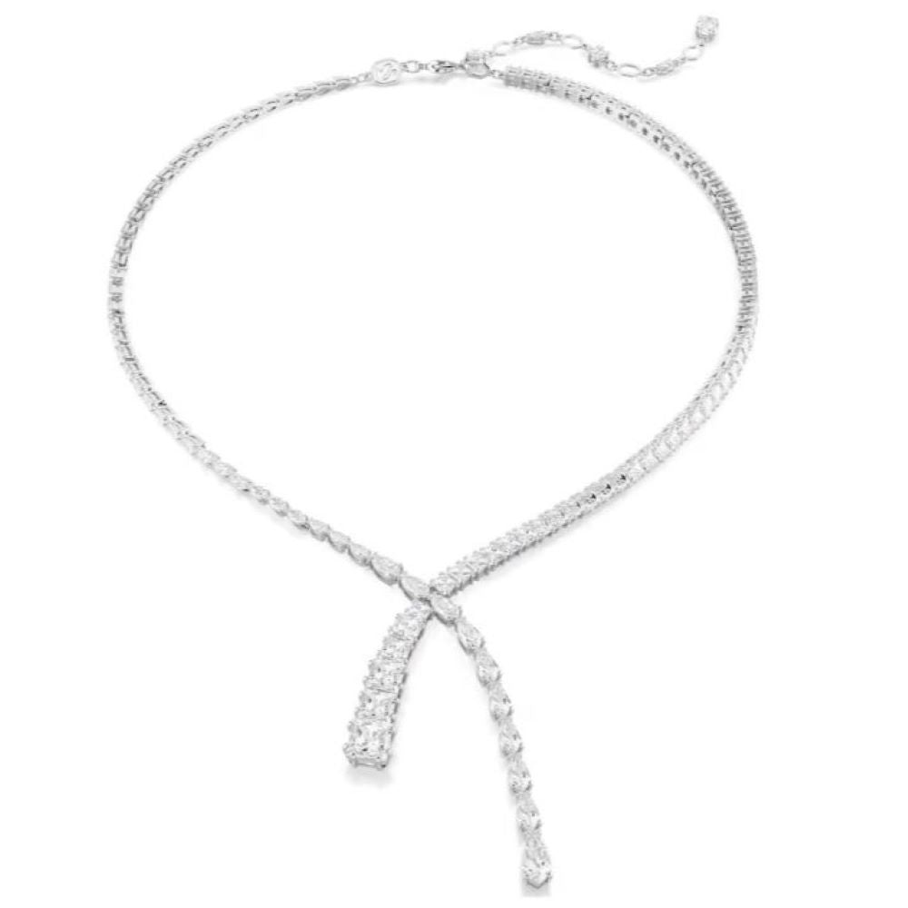 SWAROVSKI MATRIX:NECKLACE V WHITE/RHS