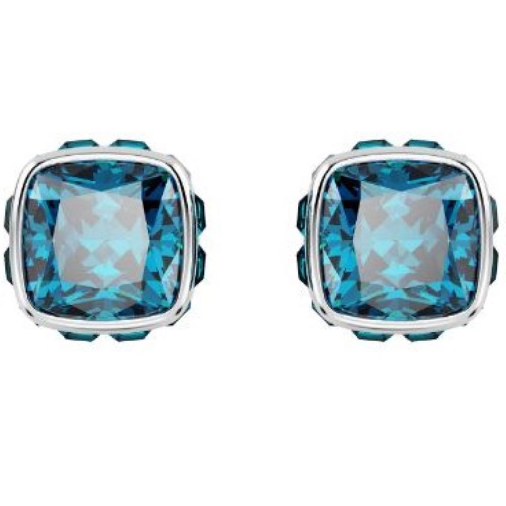 SWAROVSKI BIRTHSTONE:PE STUDS DEC BLU/RHS