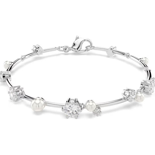 SWAROVSKI CONSTELLA:BRACELET PEARL WHI/RHS M