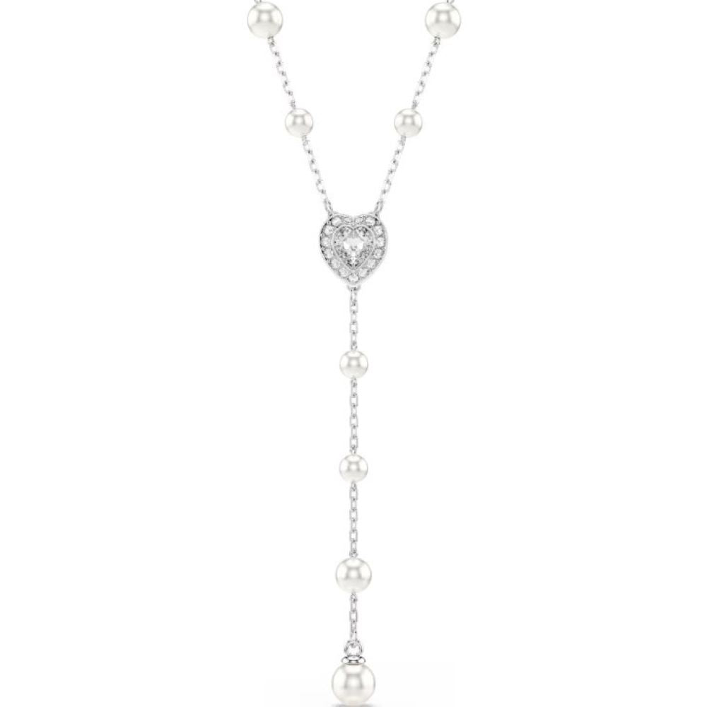 SWAROVSKI CAPSULE:NECKLACE PRL T CRY/RHS