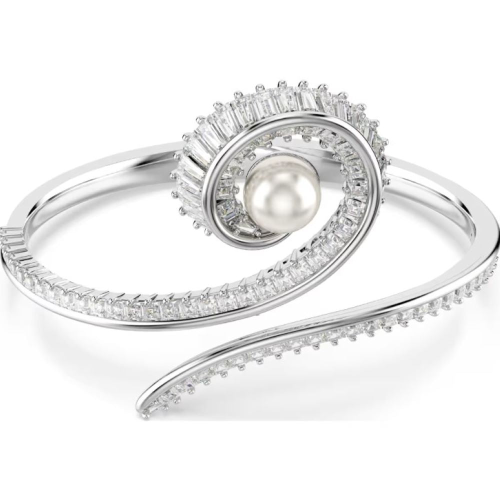 SWAROVSKI CAPSULE:BANGLE WHITE/RHS M