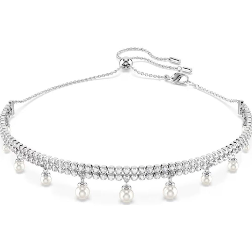 SWAROVSKI CAPSULE:CHOKER PRL WHITE/RHS