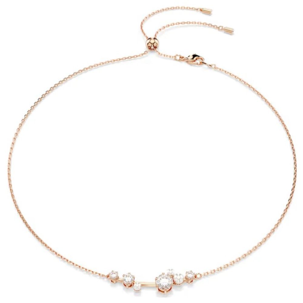 SWAROVSKI CONSTELLA:NECKLACE BAR WHITE/ROS