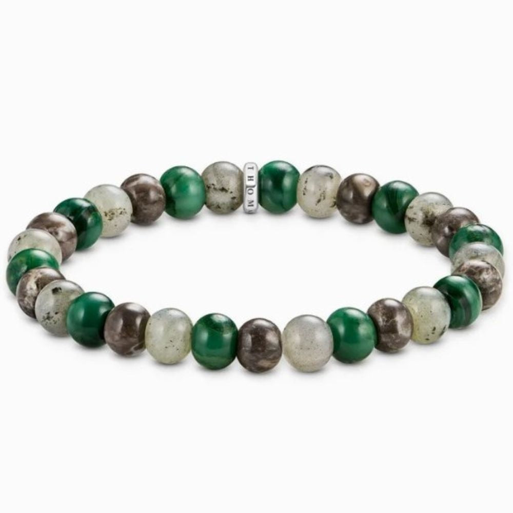 THOMAS SABO REBEL JASPER, JADE, LAB B/L 21cm