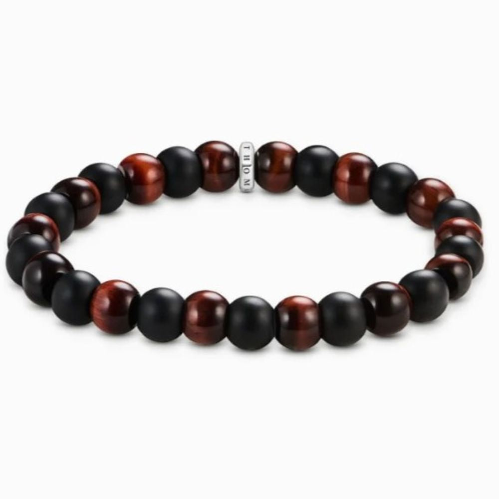 THOMAS SABO REBEL RED TIGERS EYE, OBSID B/L 21cm