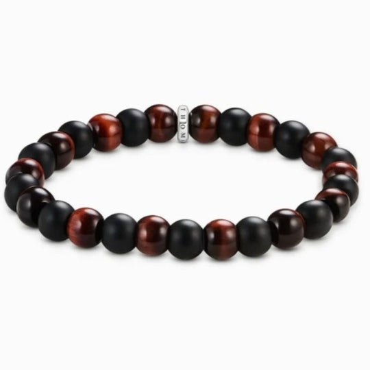 THOMAS SABO REBEL RED TIGERS EYE, OBSID B/L 19cm
