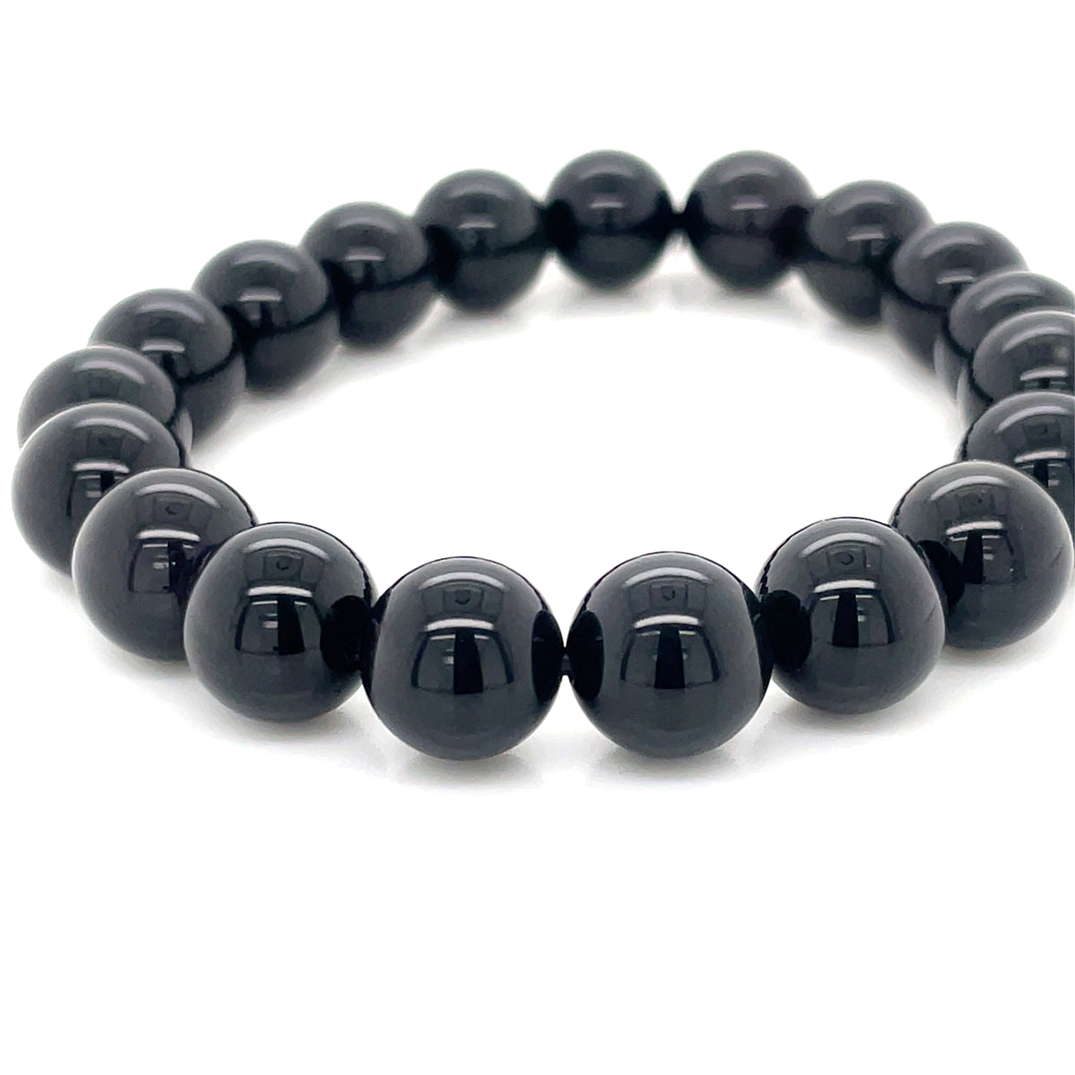 Obsidian 19x10-11mm Beads Stretch Bracelet