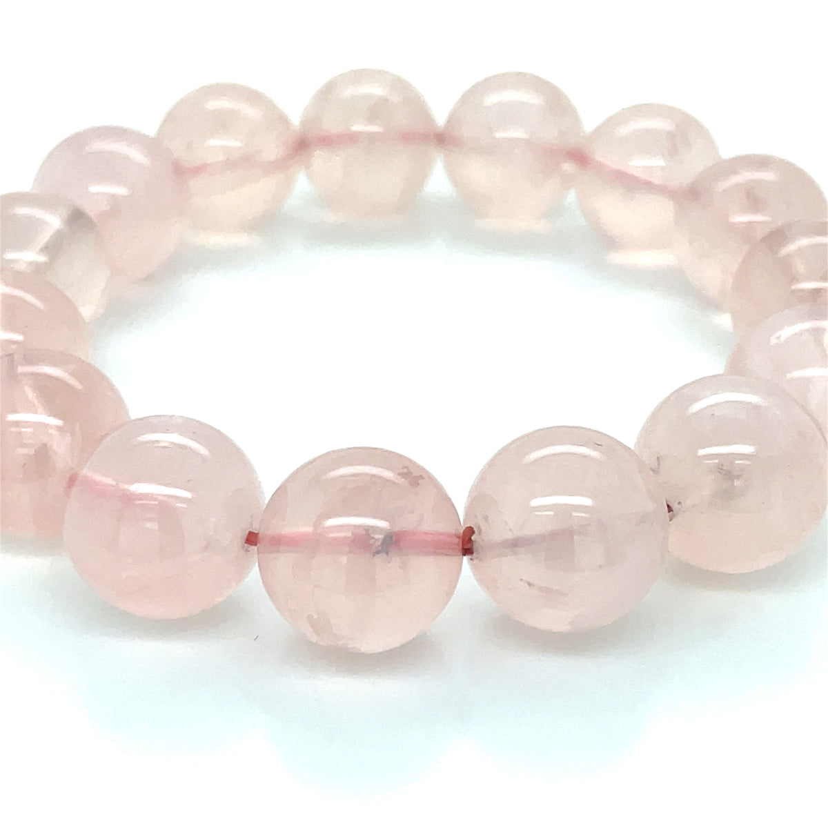 Rose Quartz 14-15mm Beads Stretch Bracelet