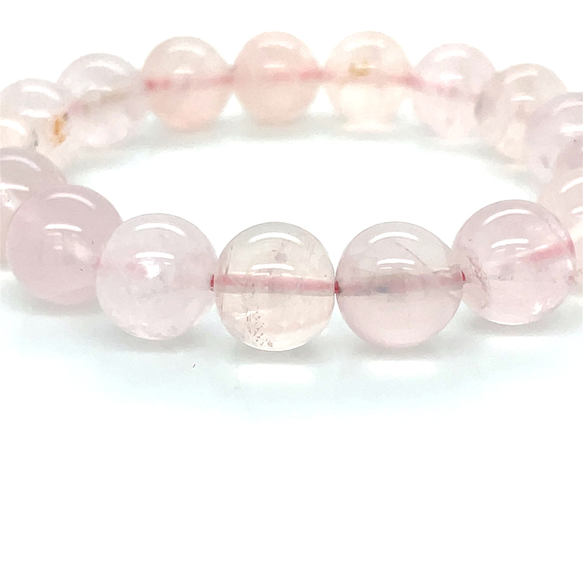 Rose Quartz 11-12mm Beads Stretch Bracelet