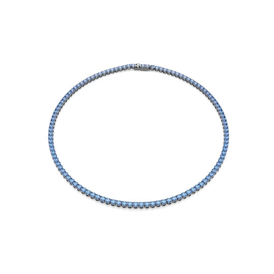 SWAROVSKI MATRIX:TENNIS NECKLACE BLUE