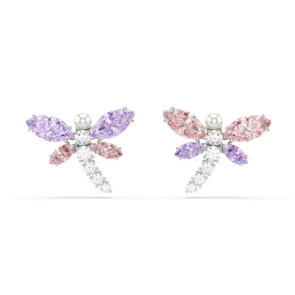 Ariana Grande X Swarovski Stud Earrings Dragonfly, Multicolored