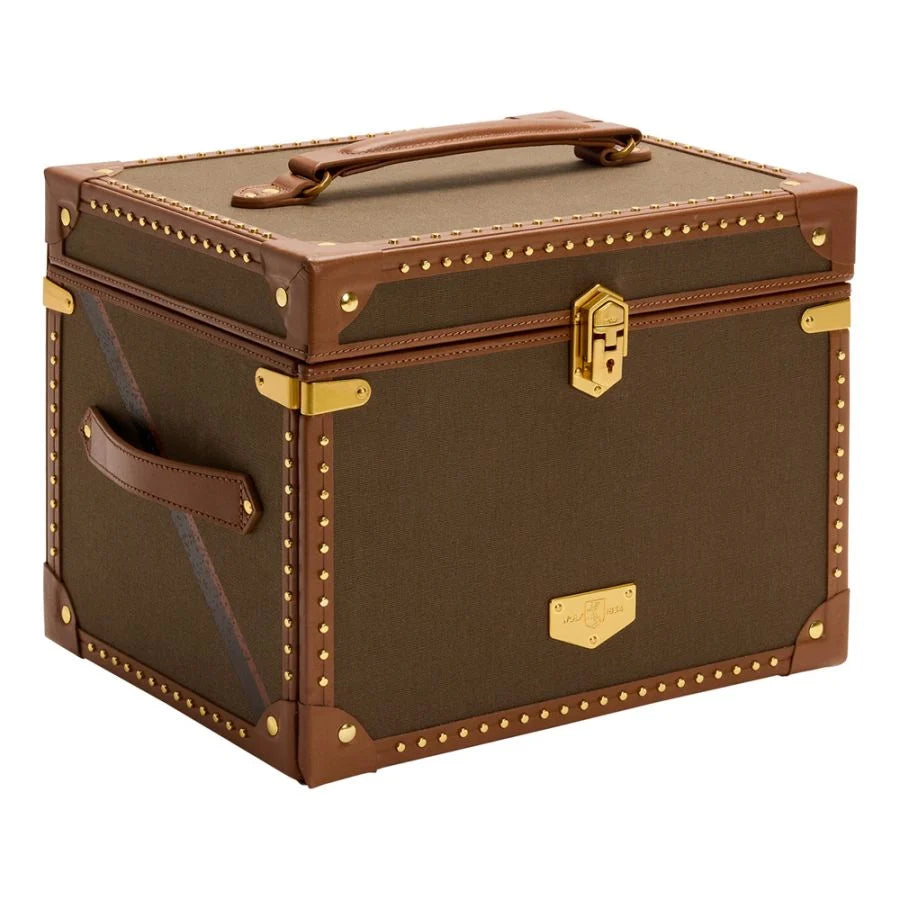 WOLF 190 YEARS IDA TRUNK JEWELLERY BOX KHAKI