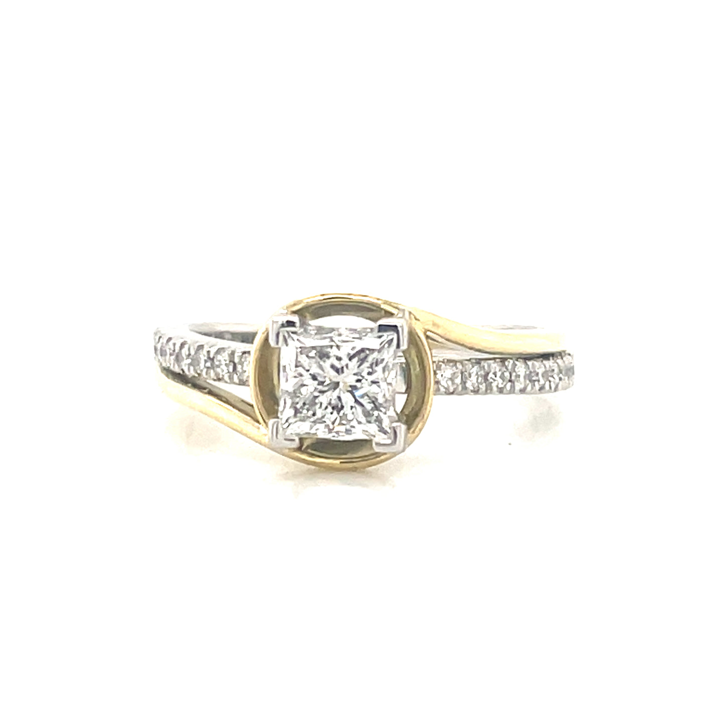 'Axelle' 'Platinum & 9kYellow Gold Diamond Ring