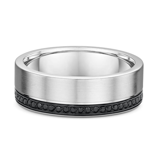 Black Diamonds with Gold Wedding Ring