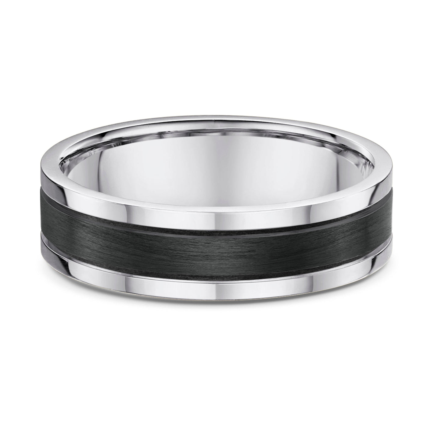 Carbon Fibre & Gold Men's Wedding Ring