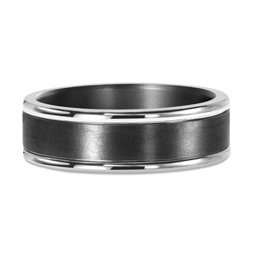 Tantalum & Gold Men's Wedding Ring