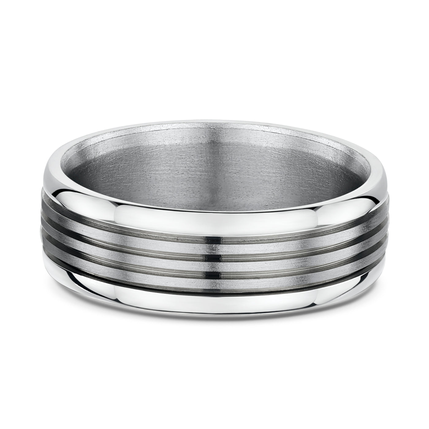 Titanium & Gold Men's Wedding Ring