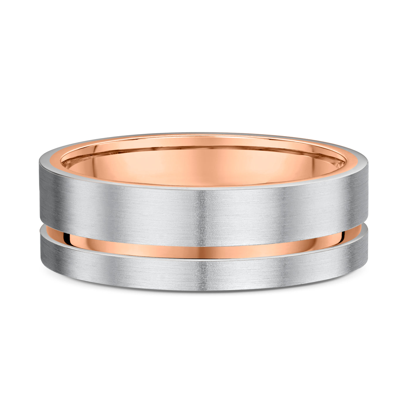 Rose & White Gold Wedding Ring