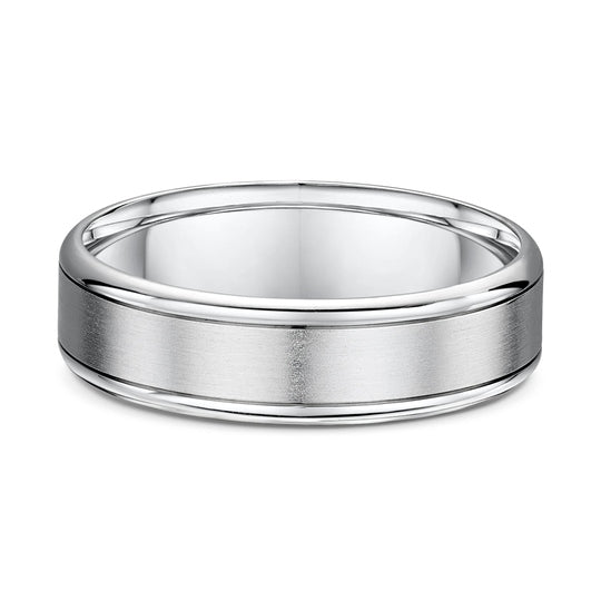White Gold or Platinum Wedding Ring