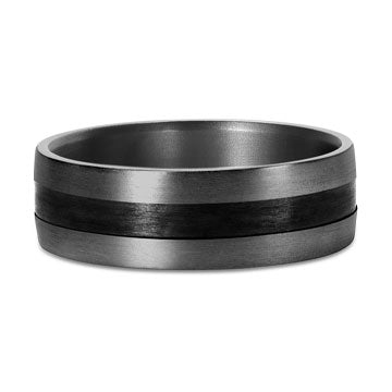 Tantalum & Carbon Fibre Men's Wedding Ring