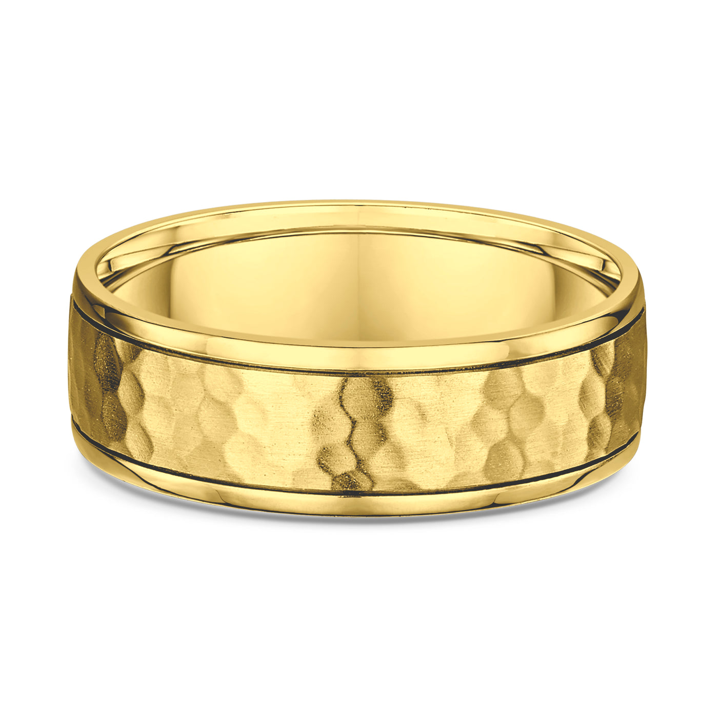 Hammered Gold Wedding Ring