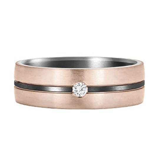 Tantalum & Gold Men's Wedding Ring