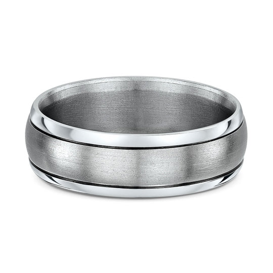 Titanium & Gold Men's Wedding Ring