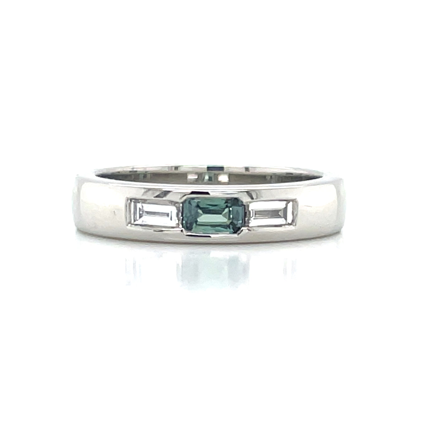 Platinum Alexandrite & Diamonds Ring