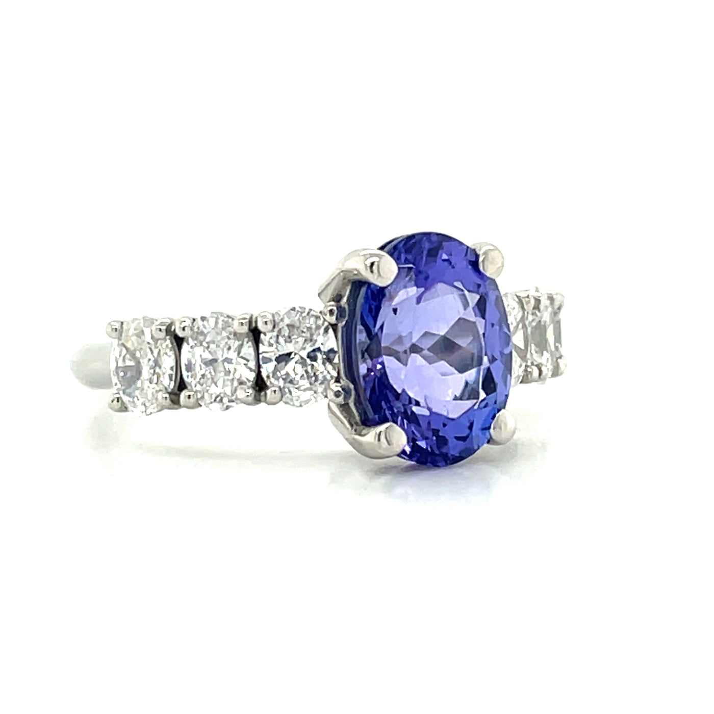 'Shona' Platinum 3.00ct Tanzanite & Diamonds Ring