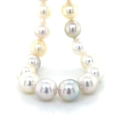 Multi Colour Akoya Pearls Necklace