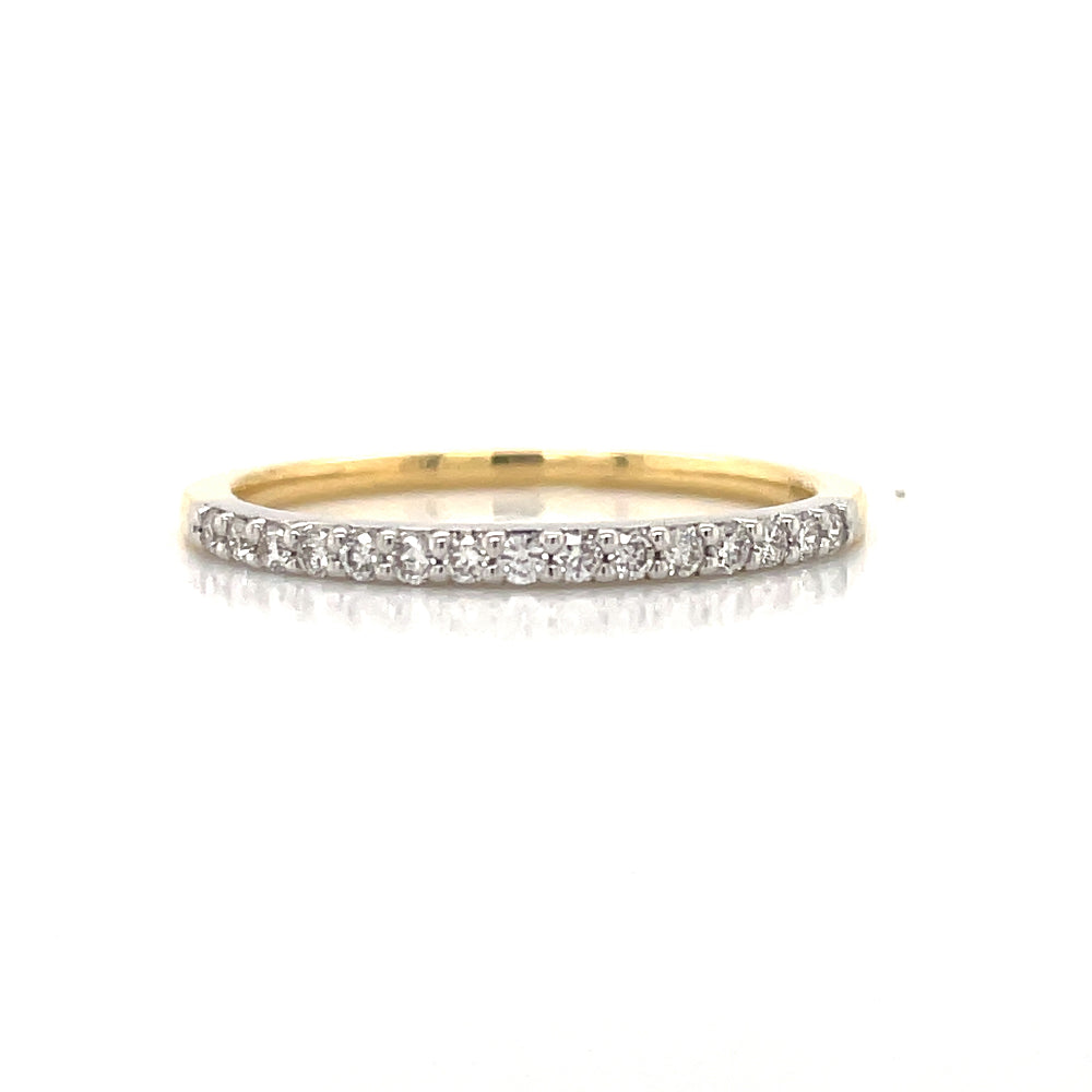 18k B/Tne Diamond Band Ring john-franich-jewellers-nz