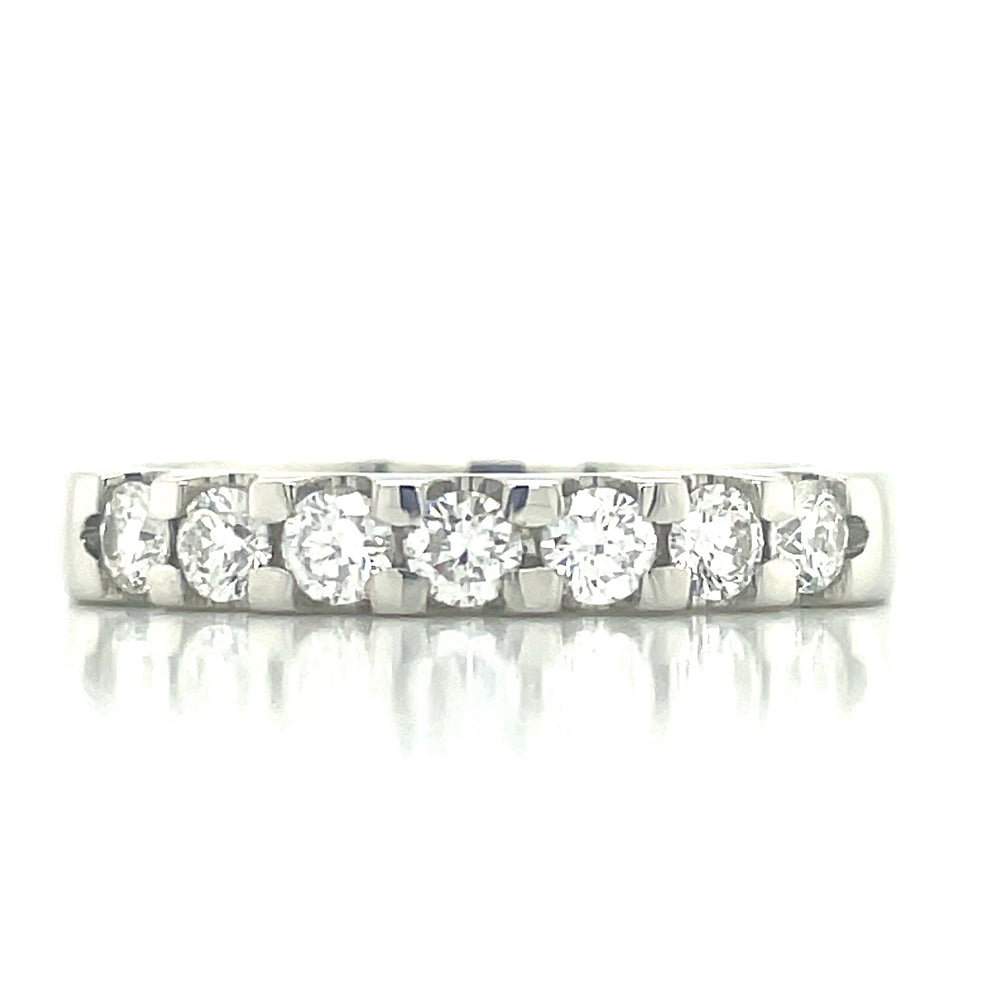 Platinum 7=0.56ct H SI Diamonds Ring john-franich-jewellers-nz
