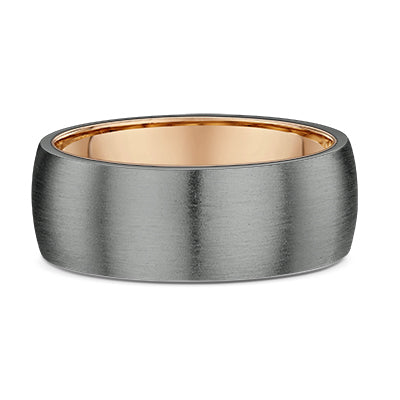 Dora 9k Rose Gold & Tantalum Wedding Ring john-franich-jewellers-nz