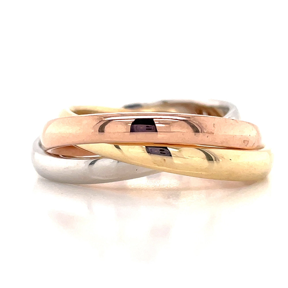 9K T/Tne Russian Wedding Ring john-franich-jewellers-nz