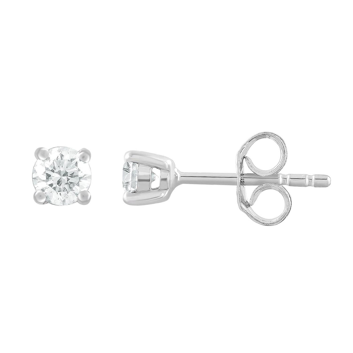 9k White Gold 0.30ct Diamond Stud Earrings john-franich-jewellers-nz