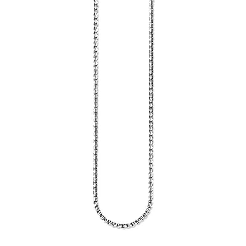 THOMAS SABO OXIDISED SILVER BOX CHAIN 60cm