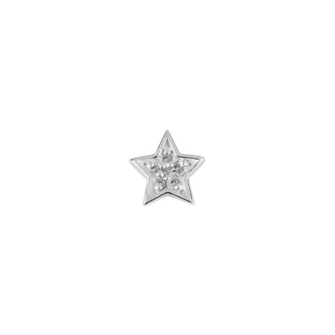 Stow Silver/CZ Shooting Star Charm - Luck john-franich-jewellers-nz