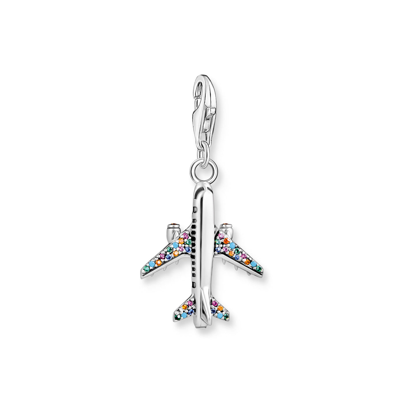 THOMAS SABO C/CLUB AREOPLANE MULTICOLOURED STONES