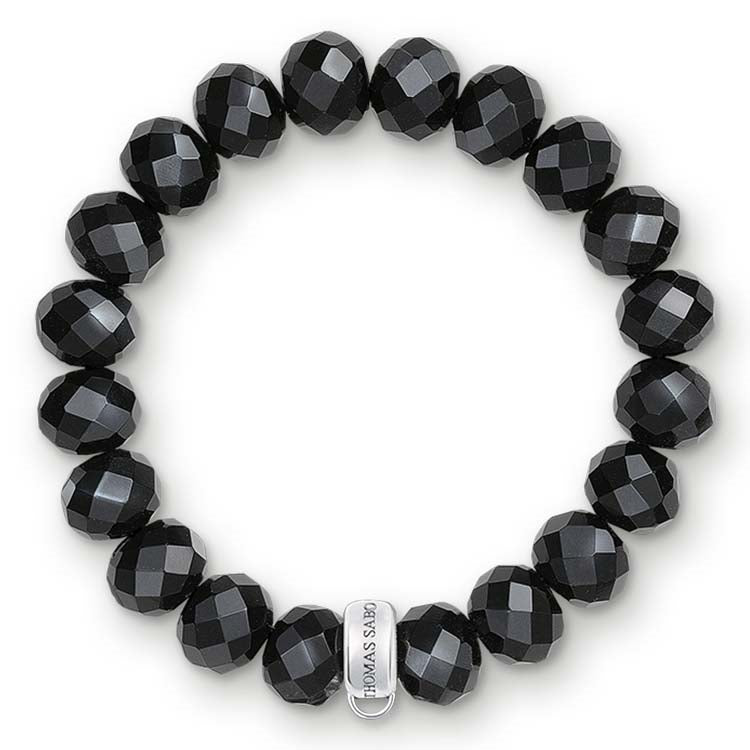 THOMAS SABO C/CLUB BLACK OBSIDIAN BRACELET M john-franich-jewellers-nz